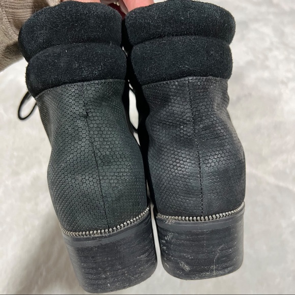Botkier Alexa Black Suede Hiker Boots Size 7 - Picture 7 of 13